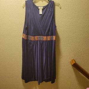 Beaded purple dress